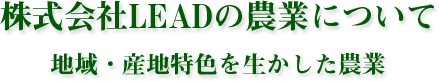 株式会社LEADの農業について